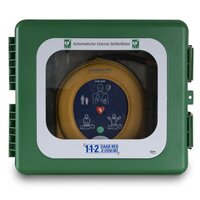 Hastec kunststof AED-kast met aluminium inlay, alarm en verwarming (230V/45W)